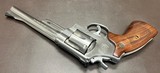 SMITH & WESSON MODEL 624 STAINLESS .44 SPECIAL 6 1/2” BARREL SLIM GRIPS TK CUSTOM MOON CLIP CONVERSION CLASSIC N FRAME PRE LOCK REVOLVER - Image 7 of 14