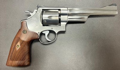 SMITH & WESSON MODEL 624 STAINLESS .44 SPECIAL 6 1/2” BARREL SLIM GRIPS TK CUSTOM MOON CLIP CONVERSION CLASSIC N FRAME PRE LOCK REVOLVER - Image 2 of 14