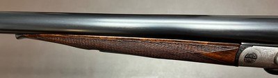 ANTIQUE J. LANDON 12 BORE BEST QUALITY BAR ACTION HAMMERGUN 29 3/4” IC/M BARRELS 2 3/4” NITRO PROOF STUNNING FIGURED WOOD CLASSIC ENGLISH HAMMERGUN - Image 9 of 20