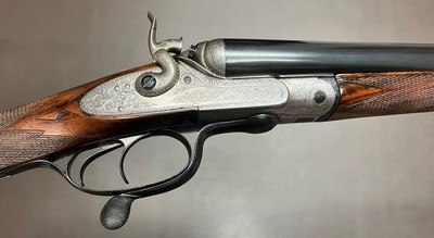 ANTIQUE J. LANDON 12 BORE BEST QUALITY BAR ACTION HAMMERGUN 29 3/4” IC/M BARRELS 2 3/4” NITRO PROOF STUNNING FIGURED WOOD CLASSIC ENGLISH HAMMERGUN - Image 1 of 20