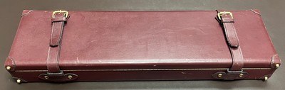 NIZZOLI F.LLI PIOTTI .410 GA COMPACT CASE FITTED FOR 26 5/8” BARRELS HIGH QUALITY ITALIAN LEATHER SMALLBORE CASE IN EXCELLENT CONDITION - Image 4 of 4