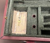 NIZZOLI F.LLI PIOTTI .410 GA COMPACT CASE FITTED FOR 26 5/8” BARRELS HIGH QUALITY ITALIAN LEATHER SMALLBORE CASE IN EXCELLENT CONDITION - Image 3 of 4