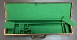 ENGLISH LEATHER ROOK RIFLE/.410 CASE FITTED FOR 26 1/4” BARRELS VERY NICE CONDITION HARD TO FIND CASE - Image 2 of 3