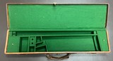 ENGLISH LEATHER ROOK RIFLE/.410 CASE FITTED FOR 26 1/4” BARRELS VERY NICE CONDITION HARD TO FIND CASE - Image 1 of 3