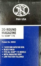FN SCAR 17S BLACK 20 Round 7.62 x 51 NATO Magazine - Model 98892 - 1 of 2