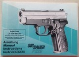 1988 - Present ** Sig Sauer / SigArms Owners Manuals for the P220, P225, P226. P228, P229, P239, P245
Sig Arms Manual & Instructions  - 7 of 12