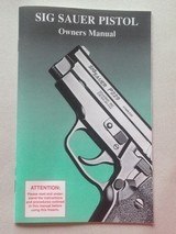 1988 - Present ** Sig Sauer / SigArms Owners Manuals for the P220, P225, P226. P228, P229, P239, P245
Sig Arms Manual & Instructions  - 5 of 12