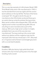Winchester 1890 Model 90All Original and like NEW Unicorn! - 4 of 5