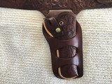 Colorado Saddlery, Denver SAA floral carved holster and belt rig - 2 of 10