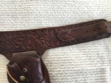 Colorado Saddlery, Denver SAA floral carved holster and belt rig - 3 of 10