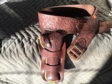 Colorado Saddlery, Denver SAA floral carved holster and belt rig - 1 of 11
