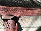 Colorado Saddlery, Denver SAA floral carved holster and belt rig - 2 of 11
