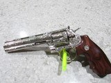 Colt Python Engraved Nearly a 100% Coverage Nickel - 3 of 6