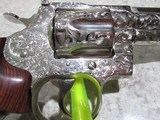 Colt Python Engraved Nearly a 100% Coverage Nickel - 2 of 6