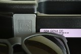 Glock 34 Gen 4 Factory OD Green 9mm Pistol "AS-NEW" in box all original Unfired - 6 of 9