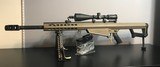 Barrett M82A1 CQB 50 BMG 20” Fluted FDE Rifle Kit Nightforce Scope Pelican Case “As-New” - 5 of 12