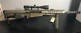 Barrett M82A1 CQB 50 BMG 20” Fluted FDE Rifle Kit Nightforce Scope Pelican Case “As-New” - 9 of 12