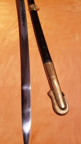 Investment Grade Civil War M1852 Ames Naval Officers Sword MINT Early Production - 7 of 14