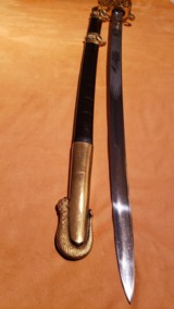 Investment Grade Civil War M1852 Ames Naval Officers Sword MINT Early Production - 6 of 14