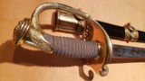 Investment Grade Civil War M1852 Ames Naval Officers Sword MINT Early Production - 13 of 14