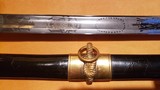 Investment Grade Civil War M1852 Ames Naval Officers Sword MINT Early Production - 11 of 14