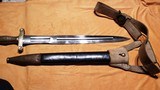 Civil War Artillery Sword with original buff white belt and US Buckle - 1 of 12