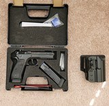 CZ SP-01 Tactical 9mm with 2 Mags and Duty Holster: Like New! - 1 of 8