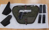 SAR USA K2 45C PISTOL 45 ACP 4.2 IN. STAINLESS 13 RD, 4 mags, 2 Holsters, Boyt Case: Great Condtion! - 1 of 13