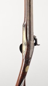 English Percussion Rifle / Shotgun by Hunt, 12GA - appears converted from Flintlock, Muzzleloader - 17 of 25