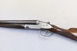 H. J. Hussey Imperial Ejector Sidelock Side by Side, 12 Ga, 28