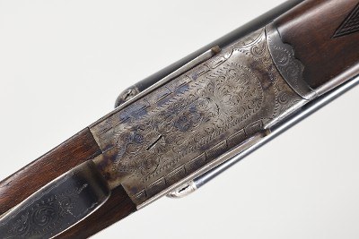 La Industrial Guipuzcoana (L.I.G) Sideplate Side by Side, 12 Ga, 27.5