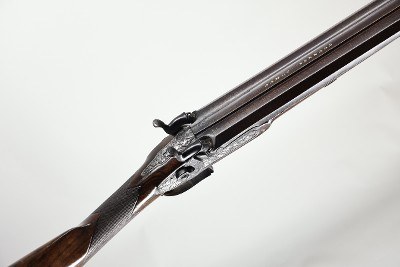 14Ga. Damascus SXS Muzzleloading Hammergun - Image 10 of 11