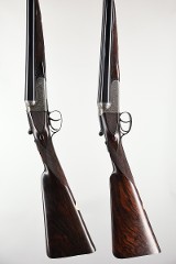 Composed Pair Westley Richards 12 Ga Boxlock Ejector, 28