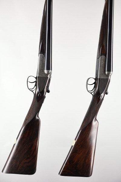 Composed Pair Westley Richards 12 Ga Boxlock Ejector, 28