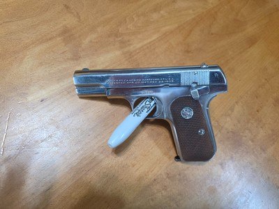 Colt Pocket Hammerless 1928 manufacture date Nickle finish .380acp - Image 3 of 15