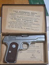 Colt Pocket Hammerless 1928 manufacture date Nickle finish .380acp - Image 14 of 15
