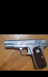 Colt Pocket Hammerless 1928 manufacture date Nickle finish .380acp - Image 1 of 15