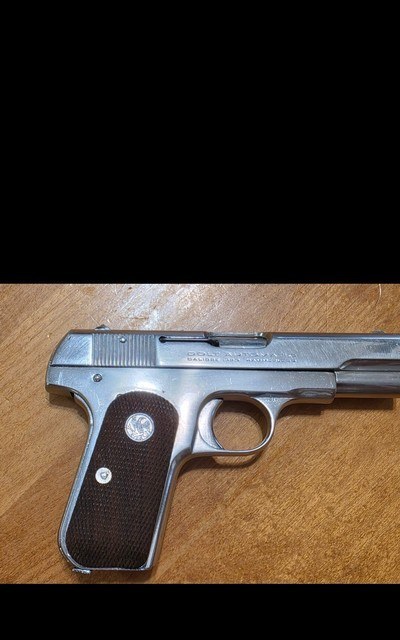 Colt Pocket Hammerless 1928 manufacture date Nickle finish .380acp - Image 2 of 15