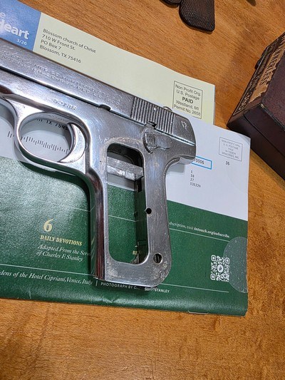 Colt Pocket Hammerless 1928 manufacture date Nickle finish .380acp - Image 13 of 15
