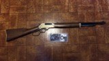 Henry model H010B brass receiver rifle - 1 of 4