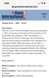 Savage model 1909/22LR - 4 of 11