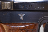 German WWII Kreigsmarine Eagle/M marked Model 1934 Mauser Pistol in 7.65mm (.32 auto).Eagle/M Naval - 6 of 7
