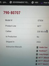 Ruger Model M77 Stainless .338 Win Mag Model # 07854 Mfg 2004 - 11 of 11