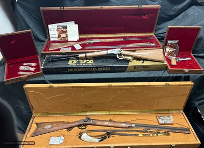 Browning Super Continental Centennial Cased Set 9mm, 20 gauge,30 06 Sprg,50Cal