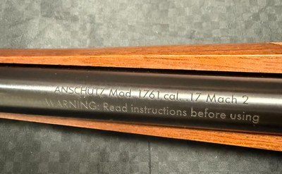 ExcellentANSCHUTZ 1761 17MACH2 WITH 22LR BARREL AND 2 5RD MAGS 1 SINGLE SHOT MAG - Image 6 of 15