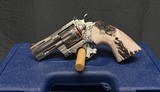 COLT PYTHON TYLER GUN WORKS PREMIER ENGRAVED STAG GRIPS 3