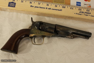 Colt 1862 Police Percussion Revolver inscribed.
36 Caliber