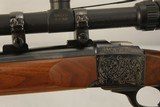 Ruger No. 1 Custom Engraved 223 Rem Caliber Varmint Rifle with Scope - 3 of 11