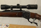 Ruger No 1 Custom and engraved Rifle in 375 H&H Magnum - 2 of 16