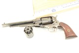 Pietta Model 1858 Remington Replica Engraved 44 Caliber Revolver with Extra Engraved Cylinder - 9 of 10